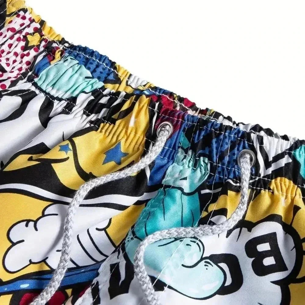 Men Graphic Pattern Shorts - Picture 3 of 5